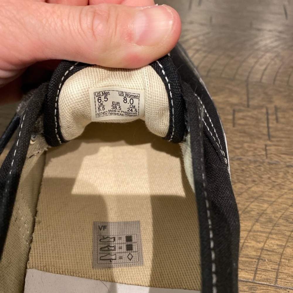 Vans rare Black and Gray Canvas Sneakers - Picture 6 of 6